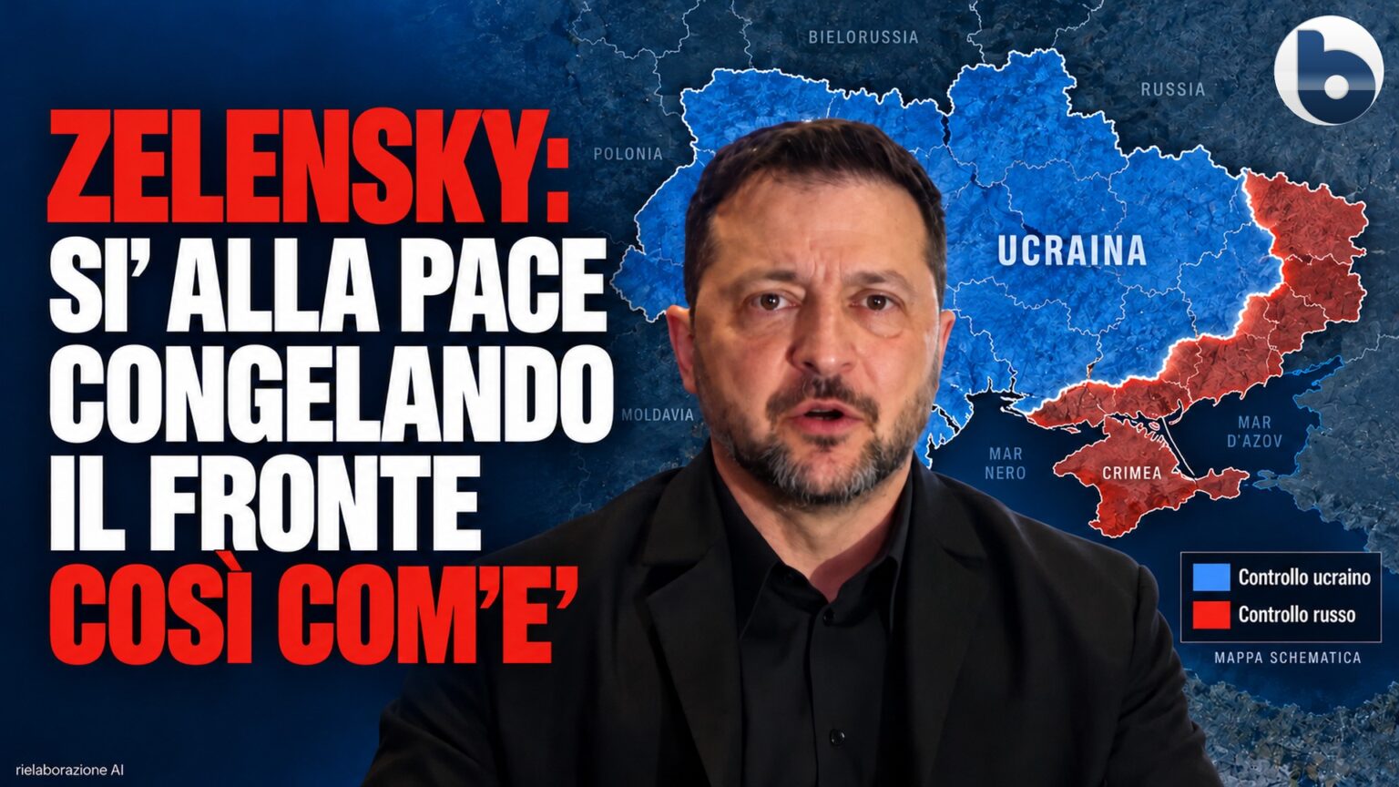 Linee Blu Zelensky dice sì al congelamento del fronte con la Russia — Byoblu